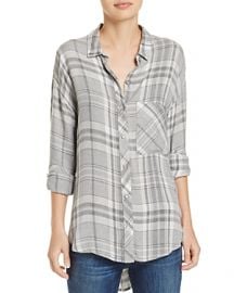 Bella Dahl Plaid Drop-Shoulder Shirt x at Bloomingdales